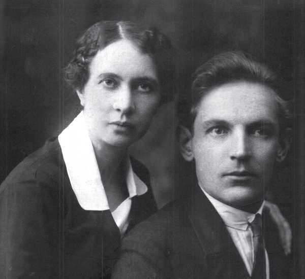 Зоська Верас з мужам Антонам Войцікам. 1926 г.